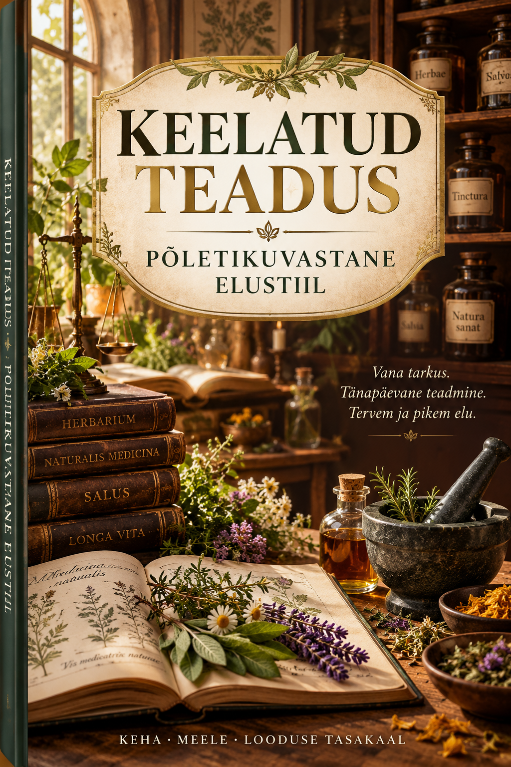 E-raamatu „Keelatud teadus – põletikuvastane elustiil” kaanepilt